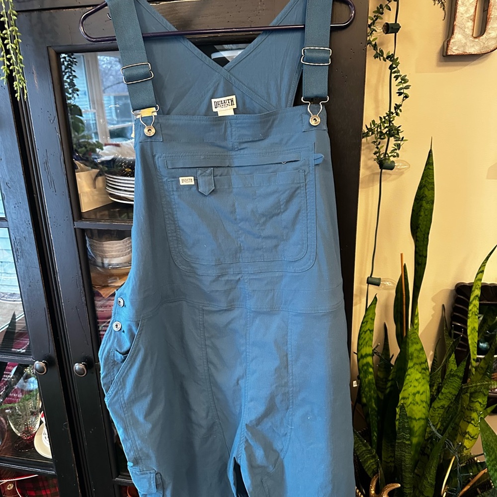 Carhartt Blue Bib Overalls with Chest Pocket